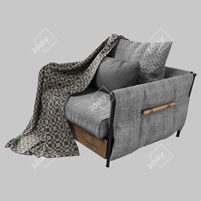 Elegant Armchair for Stylish Comfort 3D model image 11