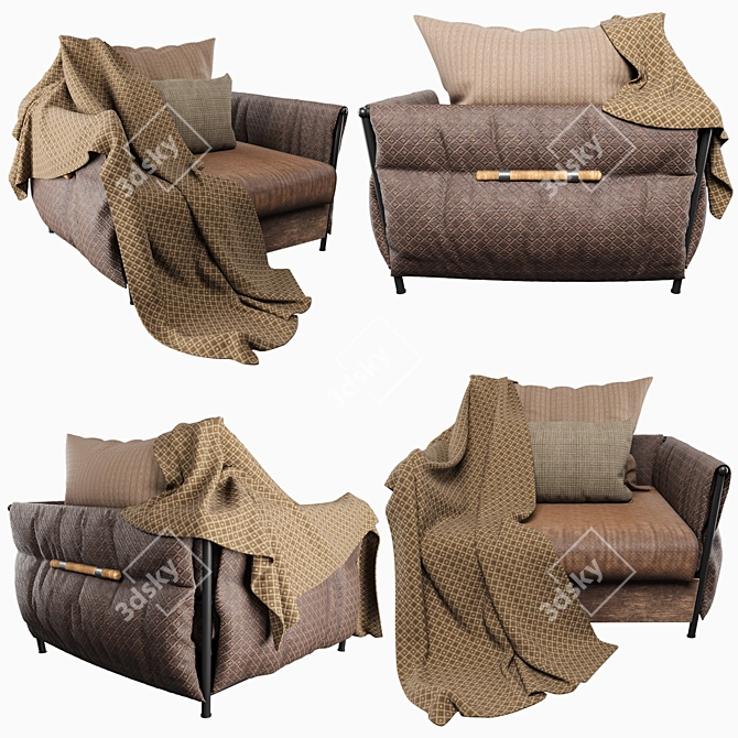 Elegant Armchair for Stylish Comfort 3D model image 18