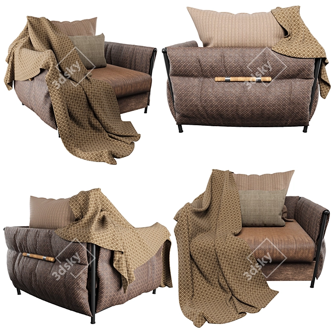 Elegant Armchair for Stylish Comfort 3D model image 23