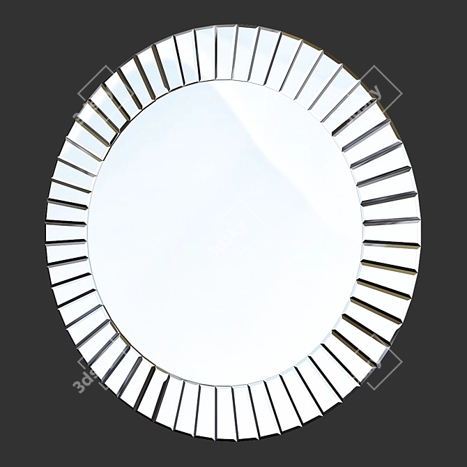 Modern Wonderland Fortune Mirror 3D model image 4