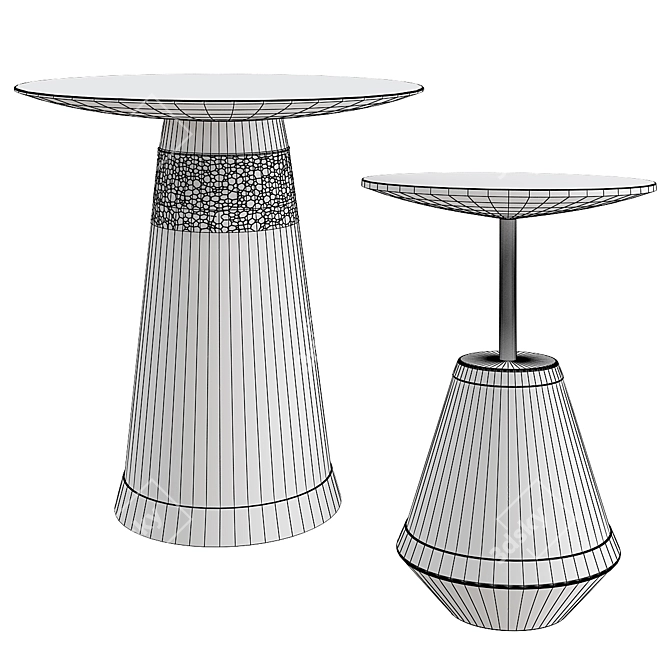 Sleek and Chic Coffee Table 3D model image 2