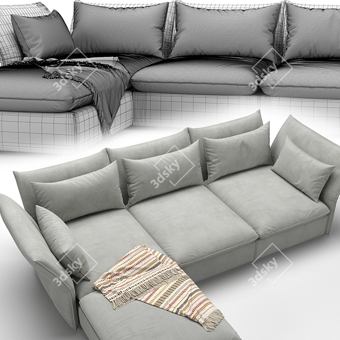 Mariposa: The Ultimate Comfort Sofa 3D model image 5