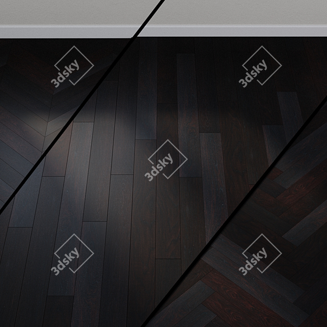 Quick-Step Oak Wenge Silk Parquet 3D model image 1