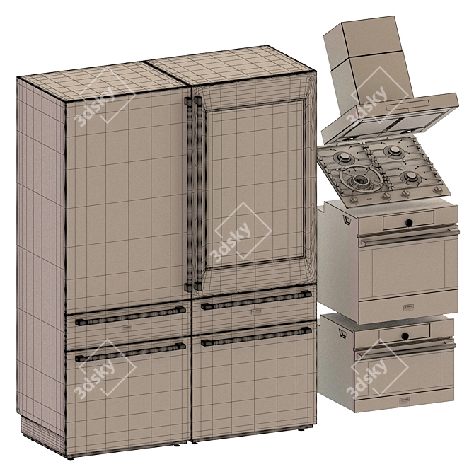 Asko 2: Complete Kitchen Appliance Set 3D model image 4