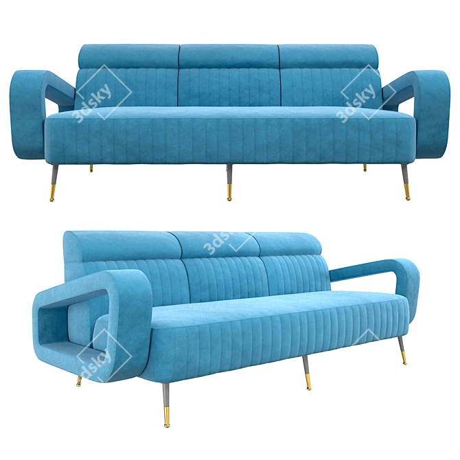 Vical Sladki Sofa: Elegant and Spacious 3D model image 1