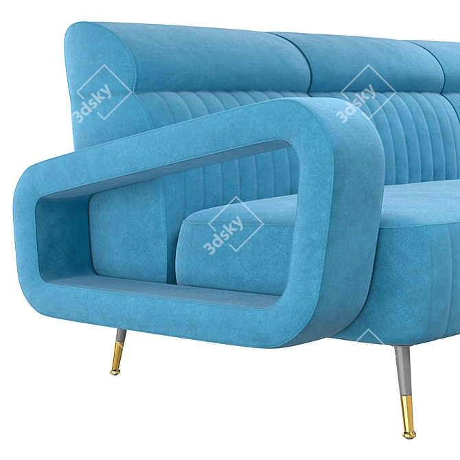 Vical Sladki Sofa: Elegant and Spacious 3D model image 2