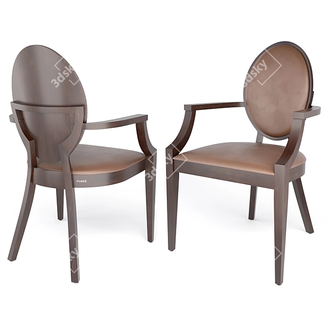 Elegant Diana Chair Collection 3D model image 2