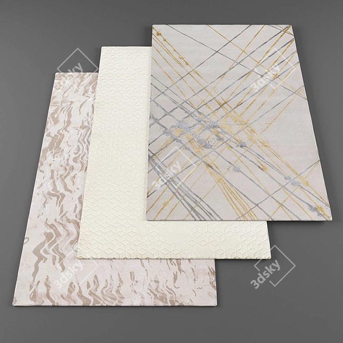 High-Resolution Rugs Bundle 3D model image 1