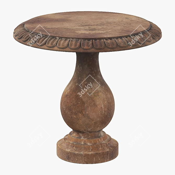 EcoGarden Round Table: Luxury and Functionality 3D model image 1