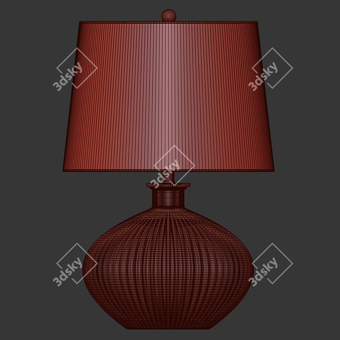 Elegant Belize Table Lamp 3D model image 3