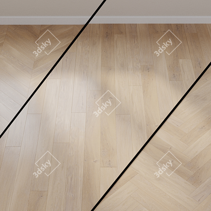 Quick-Step Compact Oak Parquet  3D model image 1