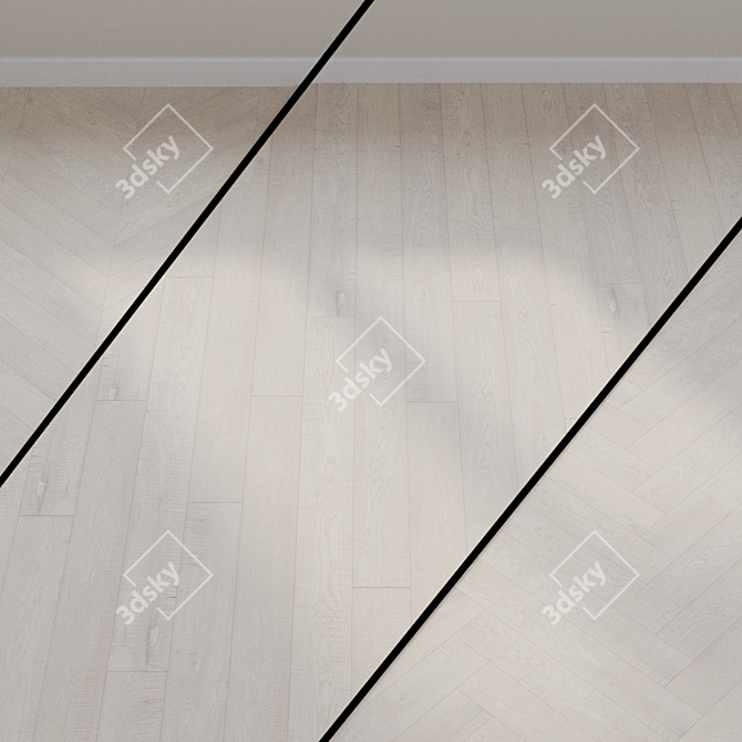 Quick-Step Imperio Collection: White Sawn Oak Parquet 3D model image 1