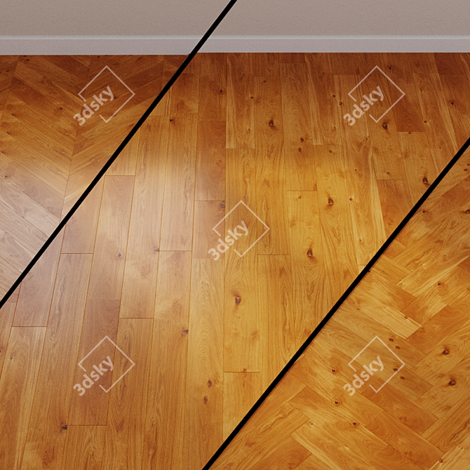 Quick-Step Imperio Oak Parquet: Natural Elegance 3D model image 1