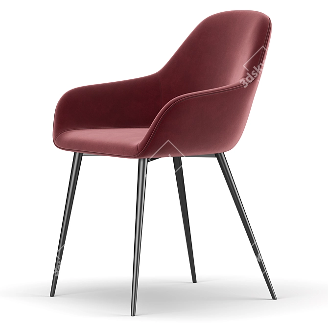 Elegant Remy Chair 3D model image 4