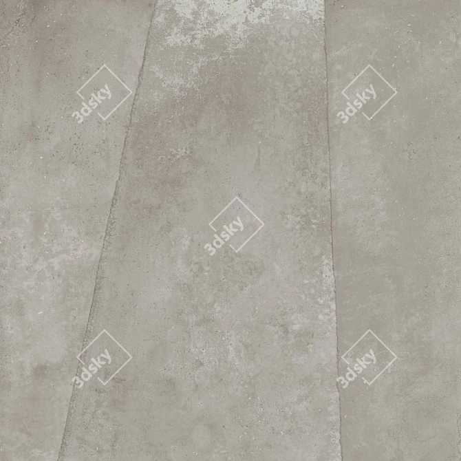 Hyper Silver Patch: Elegant Wall and Floor Tiles 3D model image 5