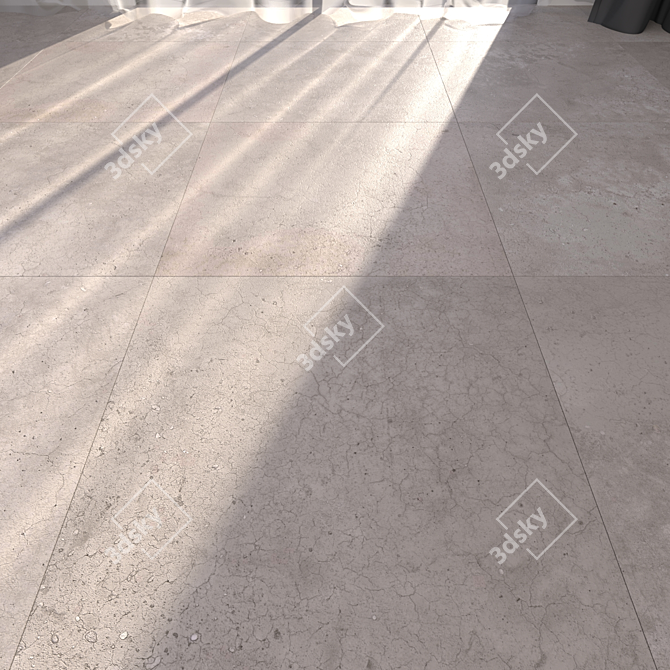 Hyper Gray Floor - Modern and Versatile 3D model image 1