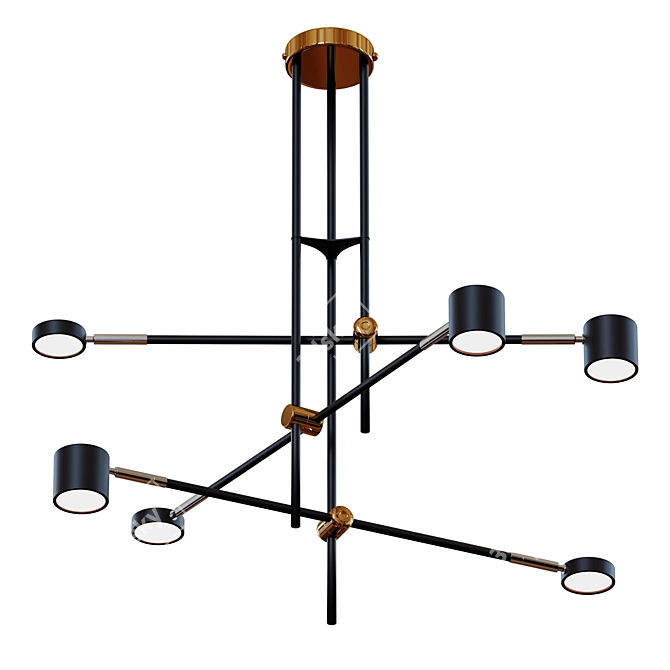 Industrial Loft Ceiling Lamp "RODRIGO 3D model image 1