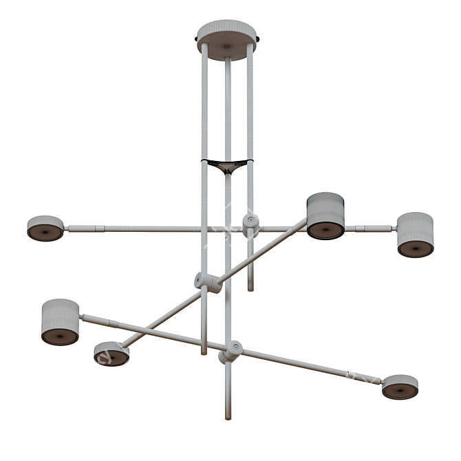 Industrial Loft Ceiling Lamp "RODRIGO 3D model image 2