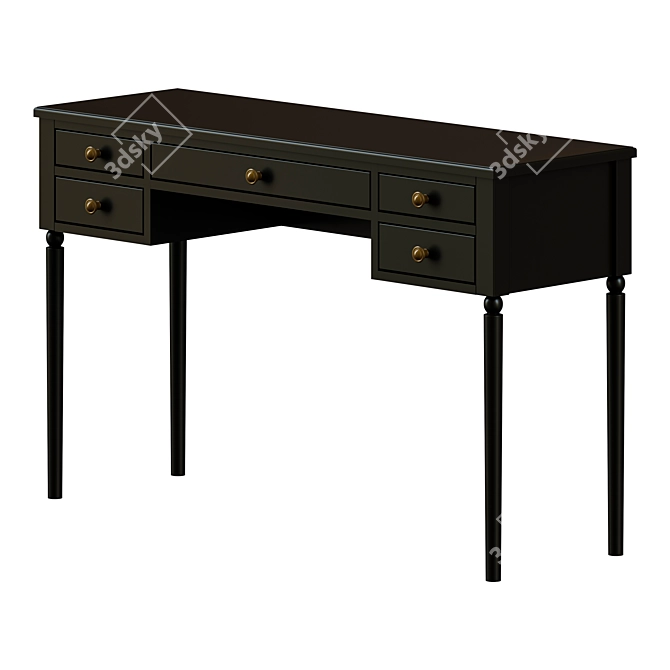 Elegant "Blues" Vanity Table 3D model image 1