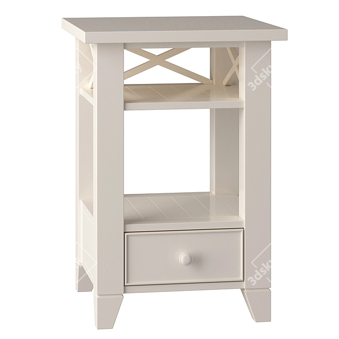 La Mer Scandinavian Bedside Table 3D model image 2