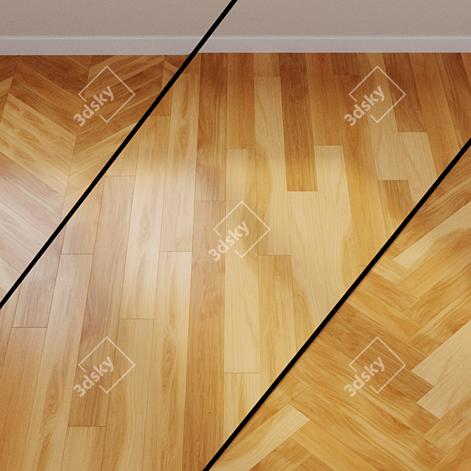 Quick-Step Palazzo Honey Oak Parquet 3D model image 1