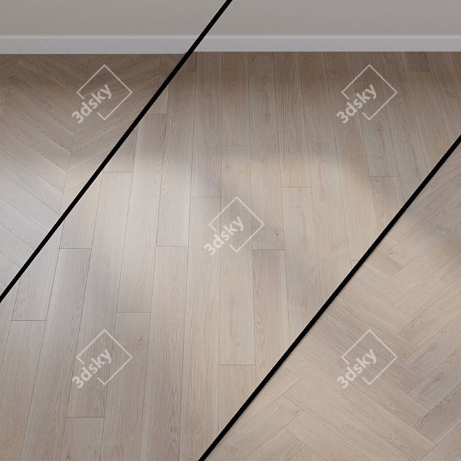 Quick-Step Palazzo Oak Parquet Board 3D model image 1