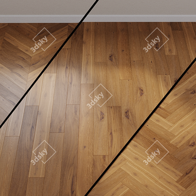 Palazzo Cinnamon Oak Parquet 3D model image 1