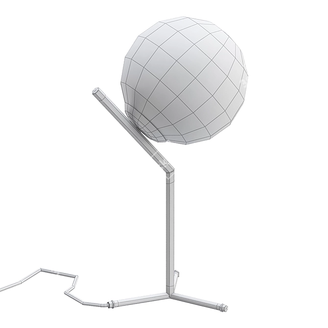 Sleek Black Table Lamp: Flos Table 1 3D model image 3