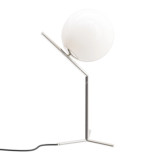 Sleek Chrome Table Lamp 3D model image 1