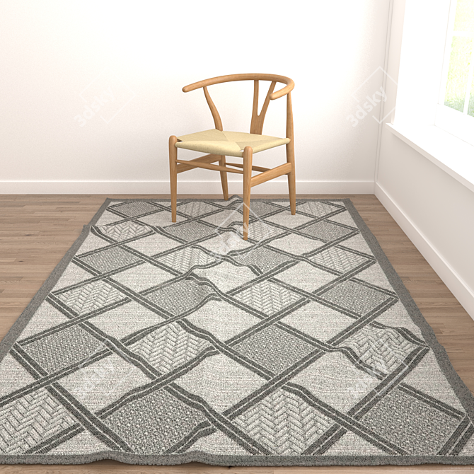 Versatile Rugs Set: 6 Stunning Options 3D model image 4