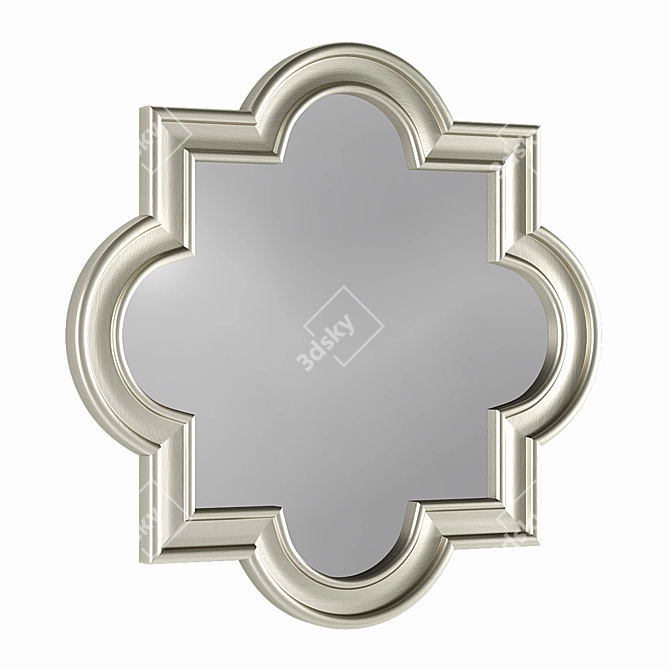 Elegant Champagne Mirror 3D model image 2