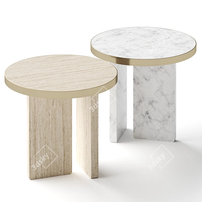 Sleek Davani Coffee Table 3D model image 1