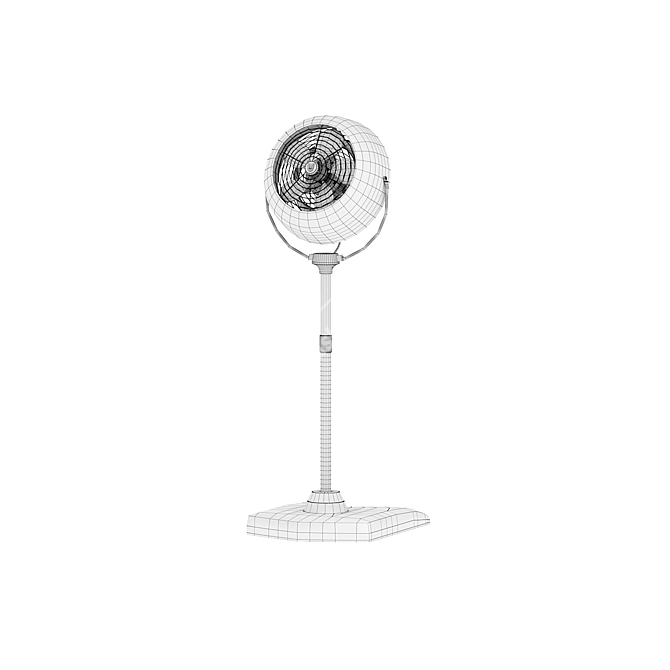 Vintage Vornado Fan: Classic Cooling Nostalgia 3D model image 5