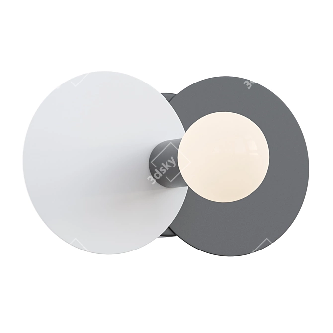 Ansel Wall Lamp - Stylish and Modern 3D model image 2