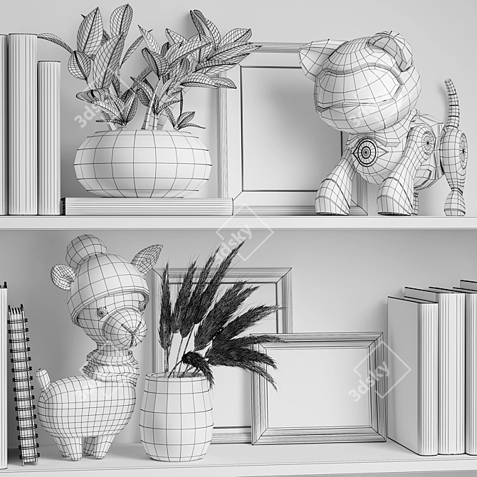 Girl's Dream Decor Set 3D model image 5