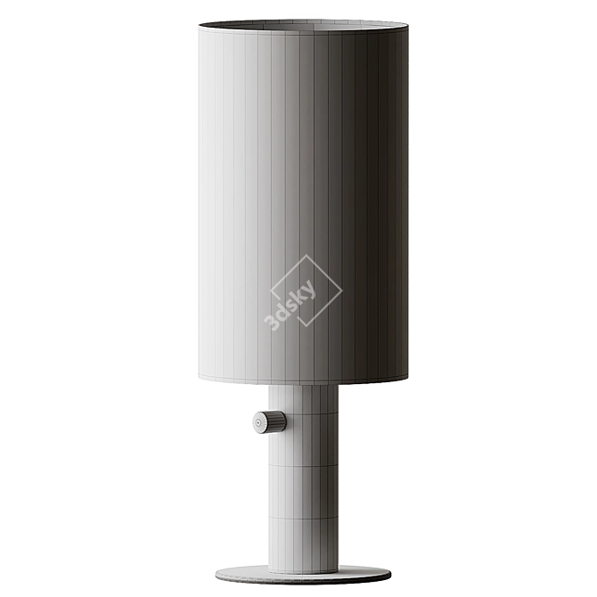 Sleek Metal Table Lamp 3D model image 5