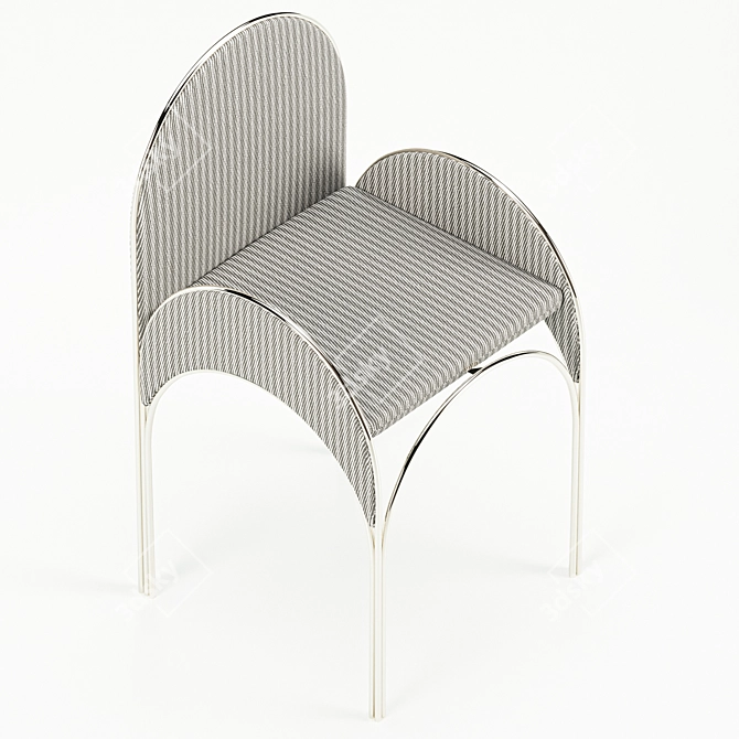 Elegant Beirut Chair: Stylish Upholstered Design 3D model image 2