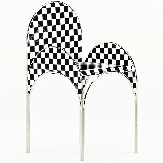 Elegant Beirut Chair: Stylish Upholstered Design 3D model image 3
