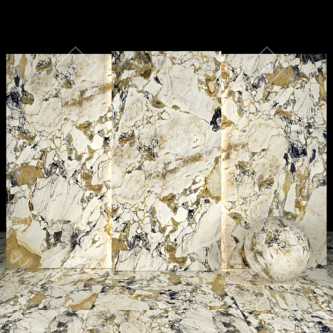 Stunning Star Symphony Marble 3D model image 1