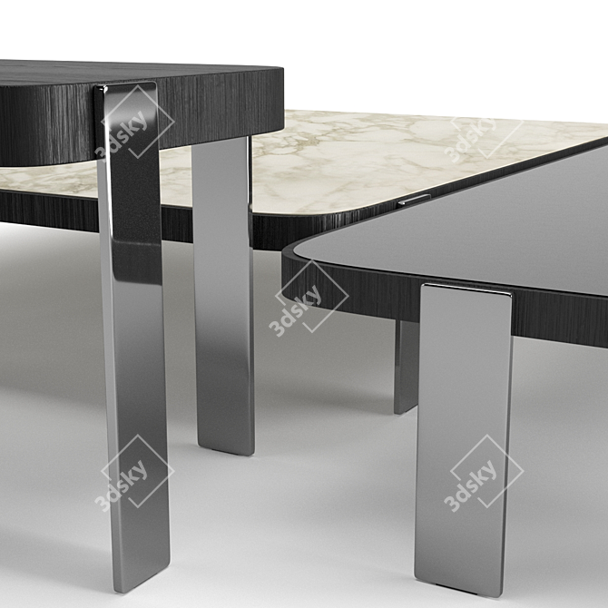 Elegant Minotti Mattia Coffee Tables 3D model image 8