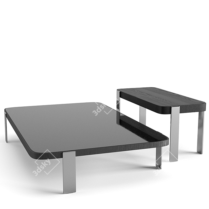 Elegant Minotti Mattia Coffee Tables 3D model image 10