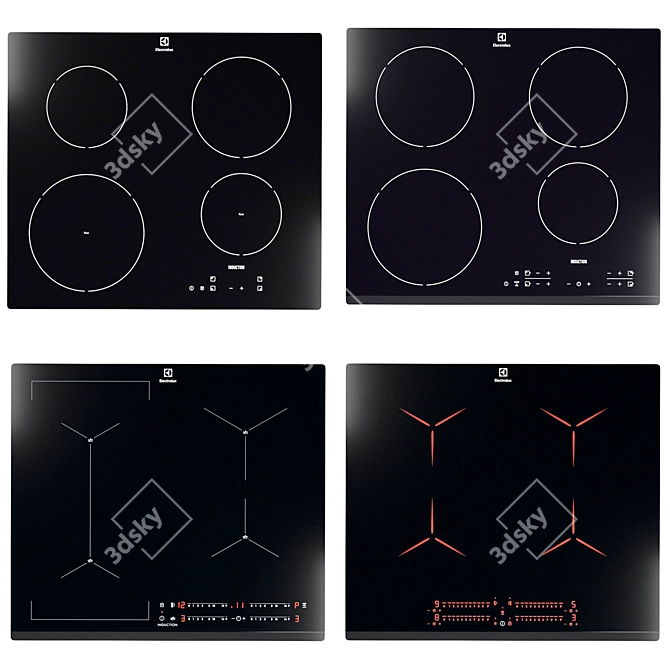 Electrolux Hob Set: Induction Power! 3D model image 1