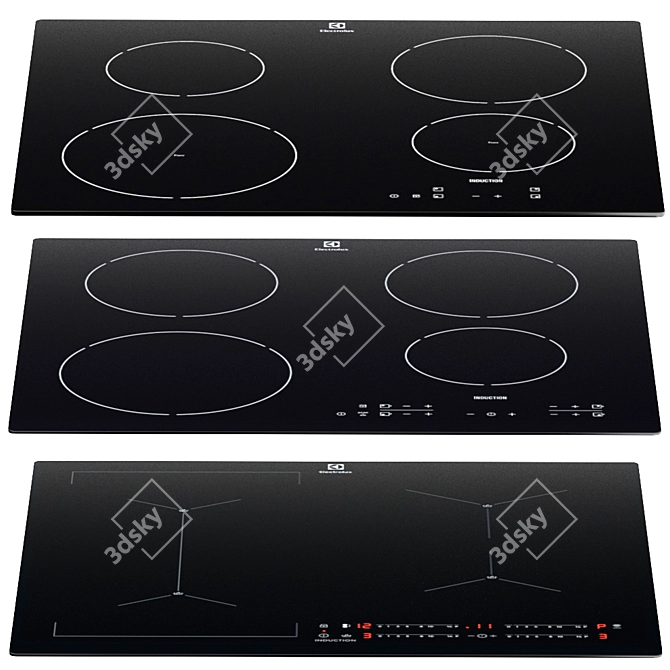 Electrolux Hob Set: Induction Power! 3D model image 2