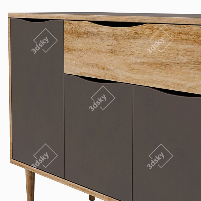 Sleek TV Stand | 133x81x40 cm 3D model image 2