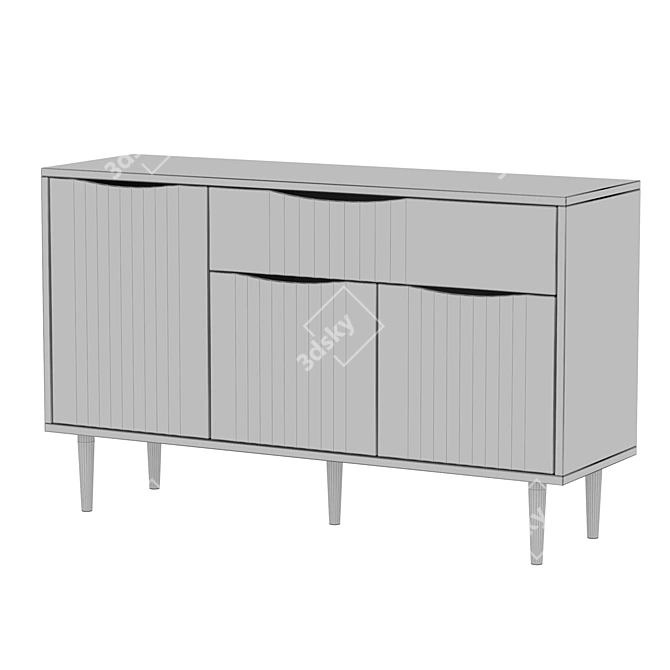 Sleek TV Stand | 133x81x40 cm 3D model image 4