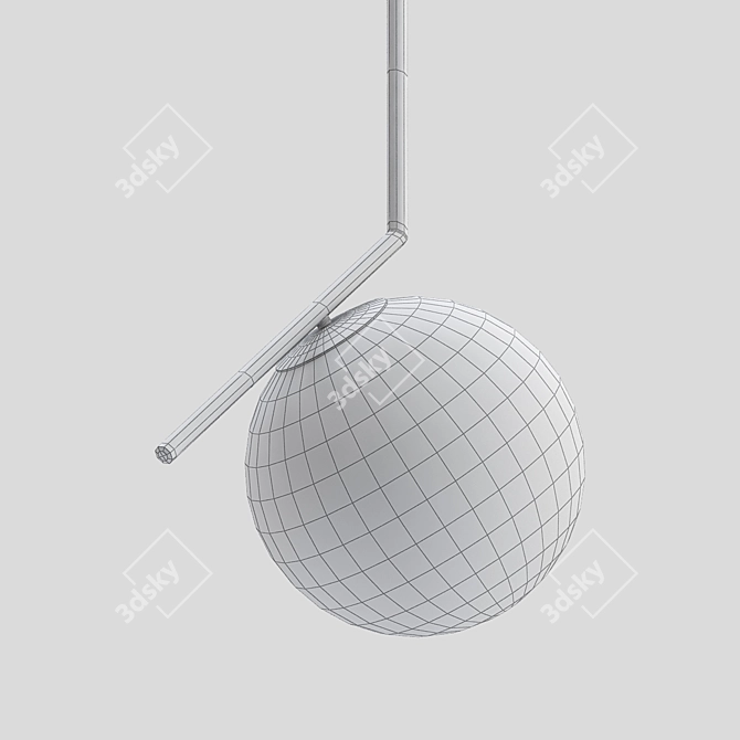 Elegant Flos IC Pendant 3D model image 2