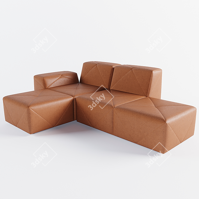 Moooi BFF Modular Sofa 3D model image 4