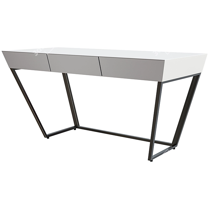 Modern Minimalist Writing Table 3D model image 1