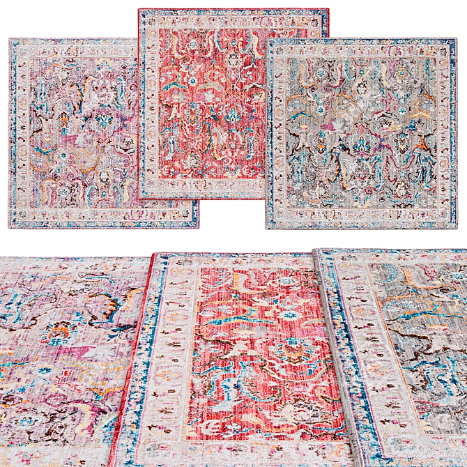 Square Rugs by Safavieh | 3 Sizes 3D model image 1