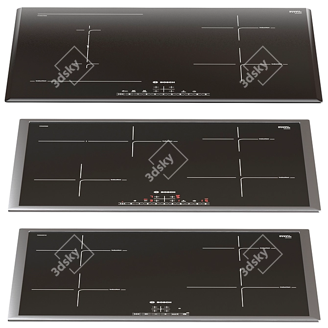 BOSCH Induction Hob Set 3D model image 3